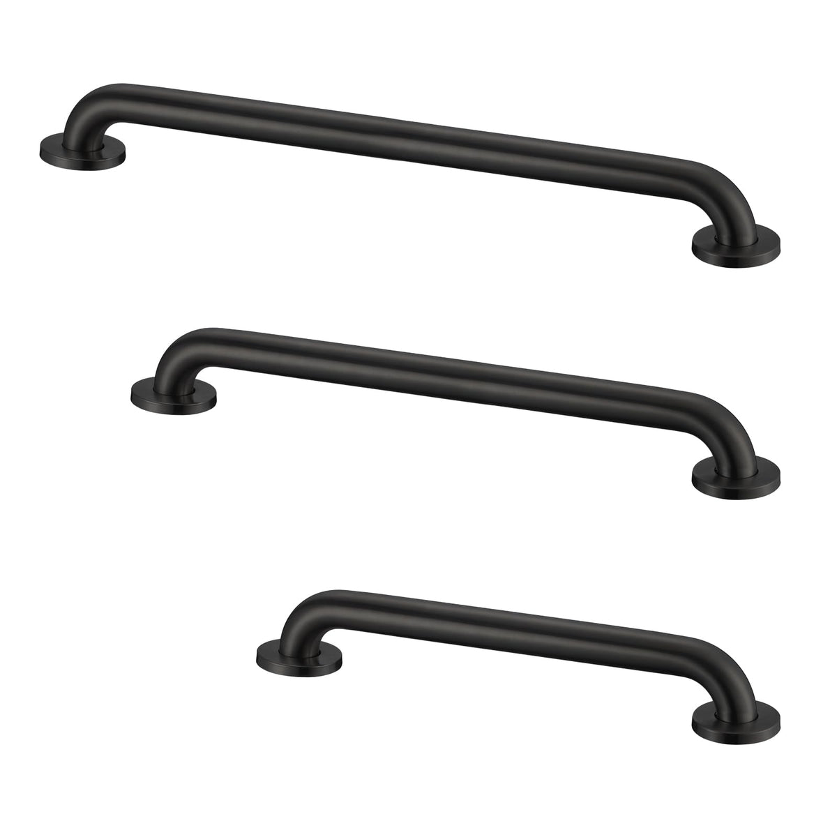 Stardrix Grab Bar Bundle for ADA Compliance, Brushed Stainless Steel Grab Bar Set for Commercial and Residential Restrooms, 1.5" Diameter - 18", 36", 42" - Pack of 3