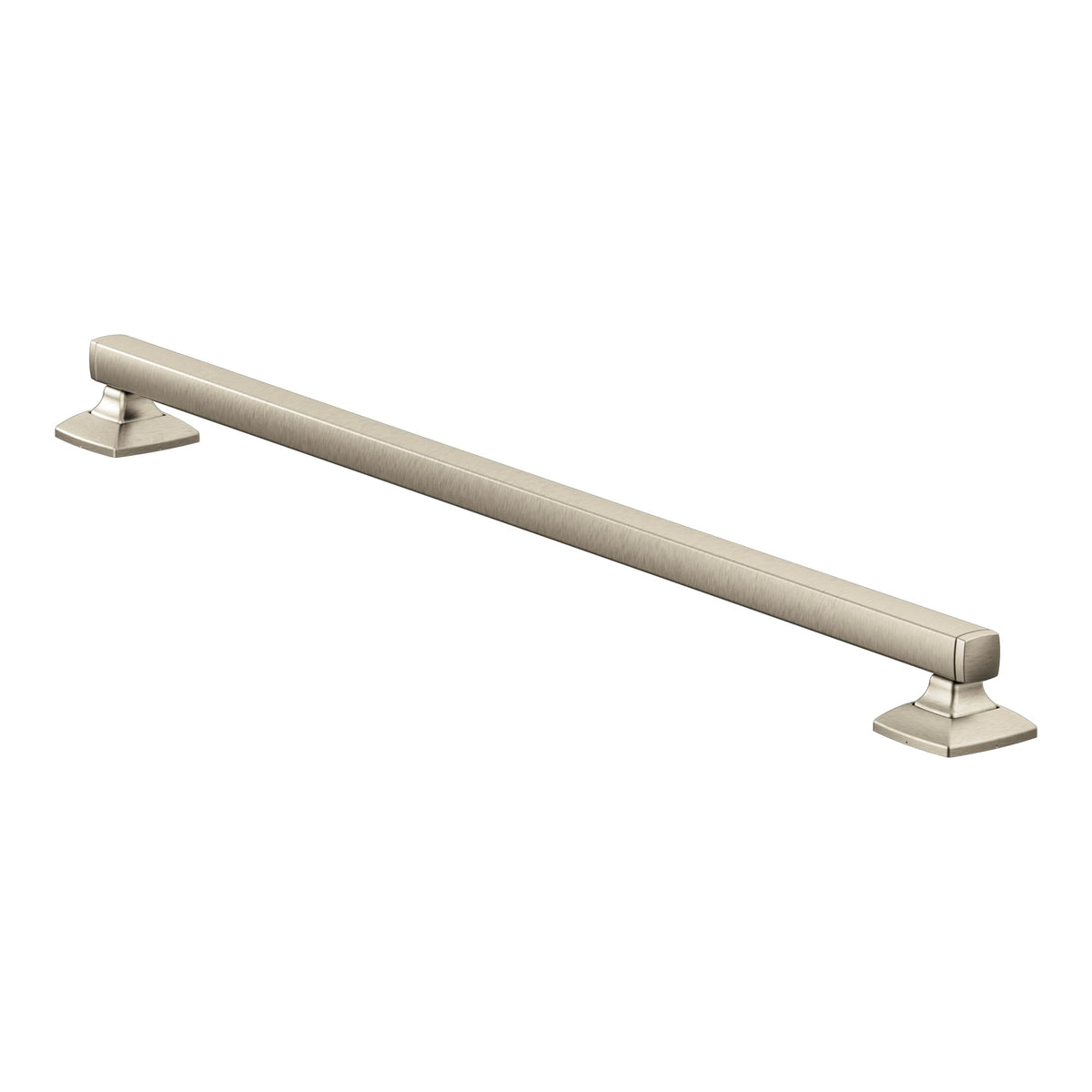 Moen YG5124BN Bathroom Safety 24-Inch Stainless Steel Transitional Bathroom Grab Bar, Brushed Nickel