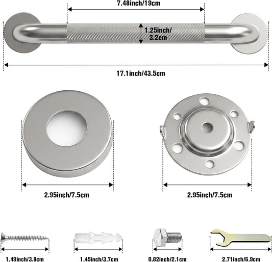 Grab Bars for Shower 16 Inch Bathroom Safety Bars for Seniors