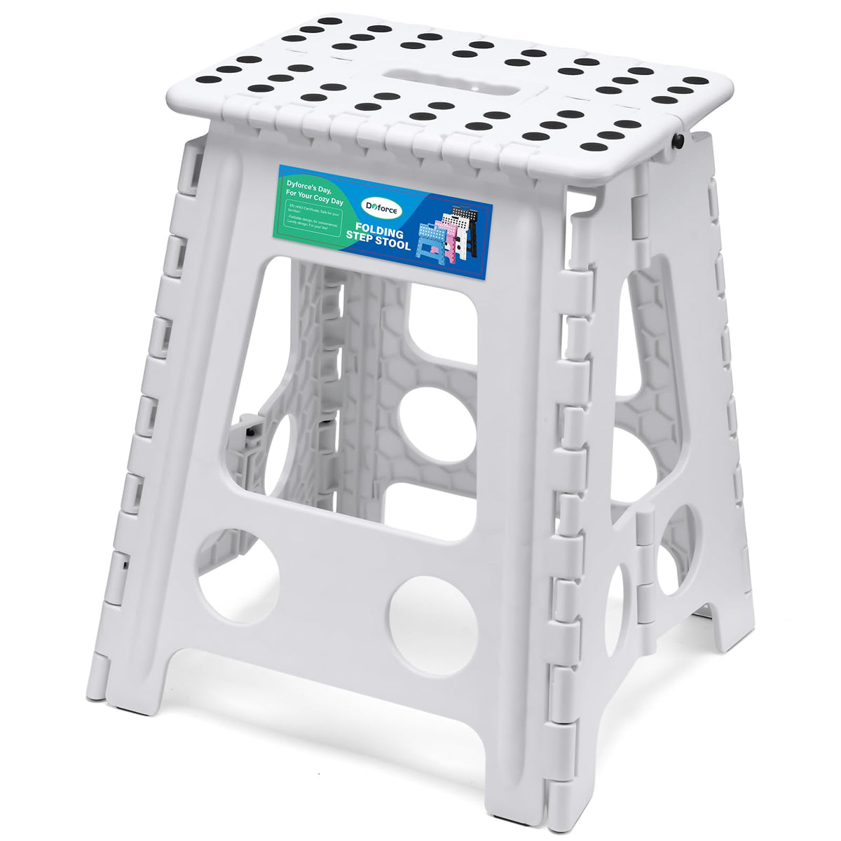 Dyforce Kids Step Stool 9 Inch, 300lbs Folding Step Stool for Toddler