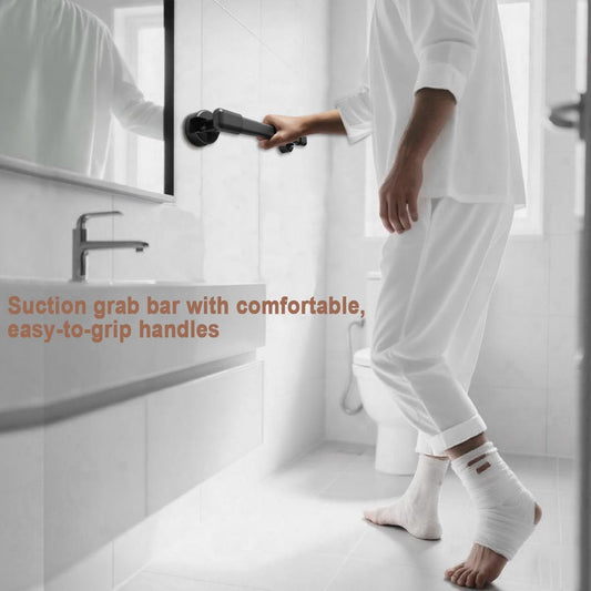 Shower Grab Bars Suction,Suction Grab Bars for Shower,Gray,16″2PCS