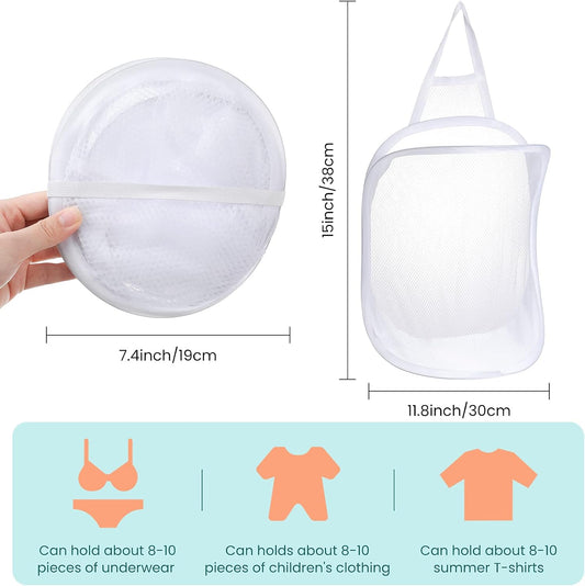 3 Pieces Hanging Laundry Hamper Laundry Bag to Hang