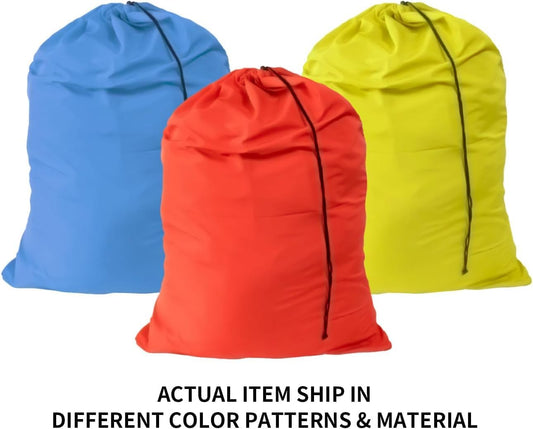 Extra Large Laundry Bag, Mixed Colors, 3 Pack, 30"x40"