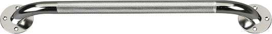 Drive Medical Chrome Knurled Grab Bar for Bathroom Safety, 18 in