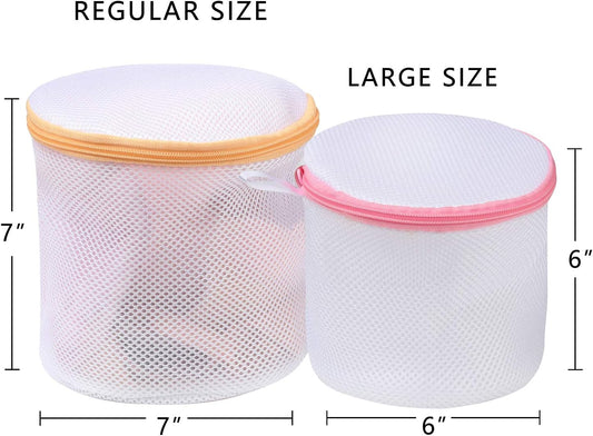 BAGAIL Laundry Bags Mesh Wash Bag for Intimates Lingerie and Delicates,4Pcs(Bra Wash Bag,6×6inch+7×7inch)