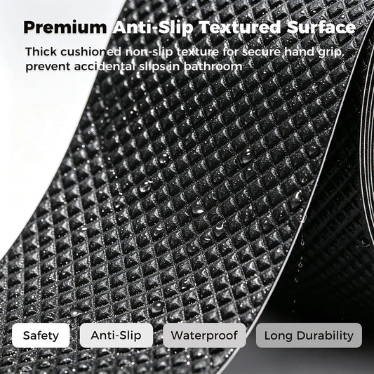 Non-Slip Tape 1”×17ft – Waterproof High-Traction Grip for Bathtubs, Showers, Grab Bars, Walls & Stairs, Indoor/Outdoor Anti-Slip Safety for Seniors, Elderly & Handicap
