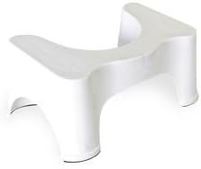 Squatty Potty Simple Curve Bathroom Toilet Stool 7 Inch - White