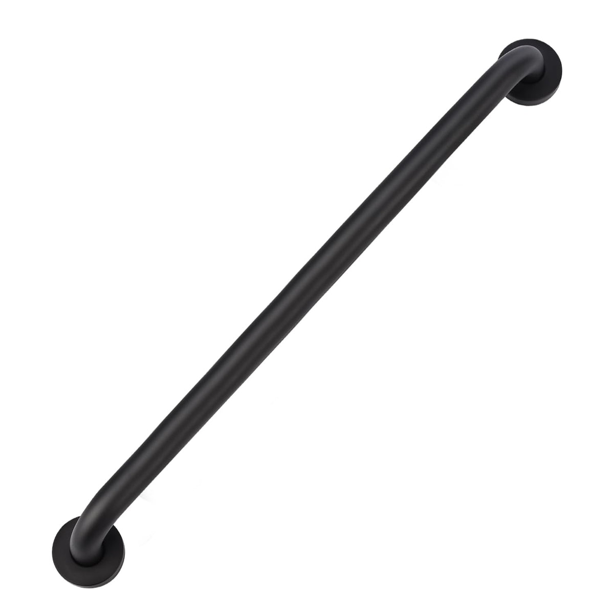 supregear Grab Bars for Wall, Bathroom Shower Handle for Seniors, 1 Inch Diameter 201 Stainless Steel Safety Hand Rail, Wall Mounted Toilet Bathtub Support, Black Finish, 12 Inch