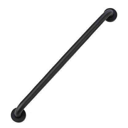 supregear Grab Bars for Wall, Bathroom Shower Handle for Seniors, 1 Inch Diameter 201 Stainless Steel Safety Hand Rail, Wall Mounted Toilet Bathtub Support, Black Finish, 12 Inch