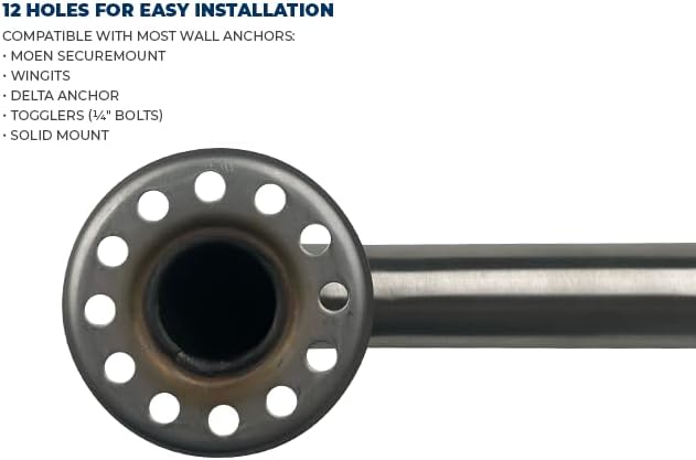 ADA Grab Bar Bundle, Brushed Stainless, Pack of 3, 18/36/42 in