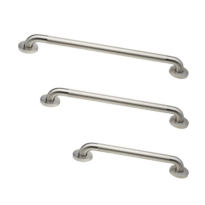 ADA Grab Bar Bundle, Brushed Stainless, Pack of 3, 18/36/42 in