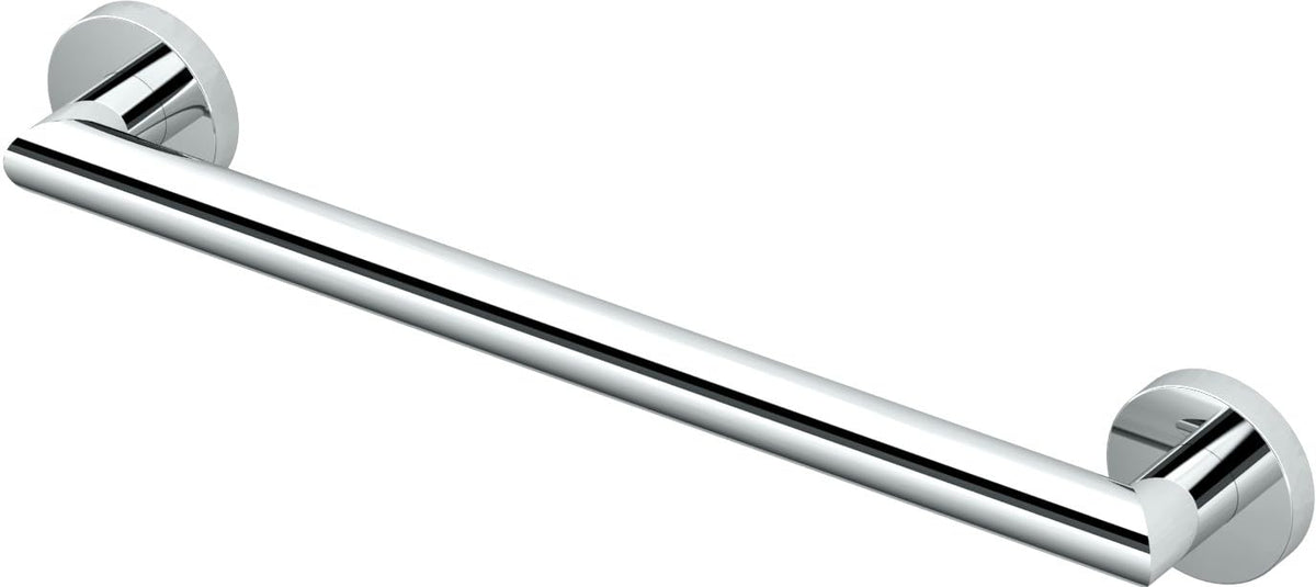 Gatco 962 Glam 18" L Grab Bar, Chrome/ADA Compliant Stainless Steel Safety Grab Bar for Bathroom