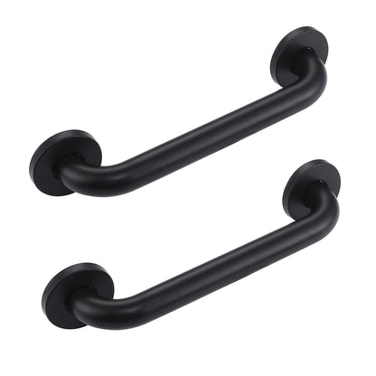 2pack 18inch Handicap Grab Bar for Shower, Shower Handles for Elderly, Shower Grab Bars for Seniors with Concealed Screws Black