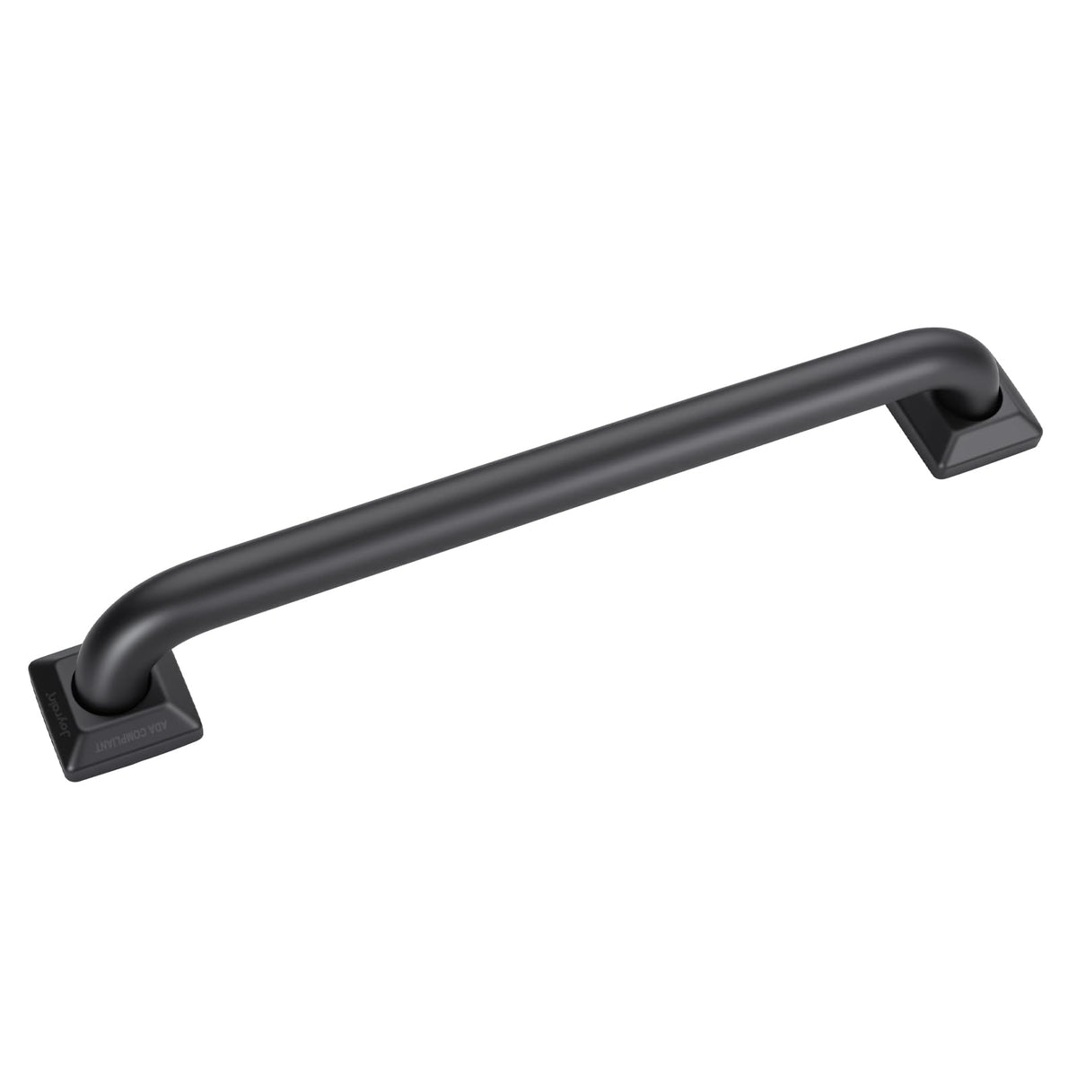 joyrain 500lb Capacity Stainless Steel Grab Bar - Heavy Duty Bathroom Safety Rail for Elderly, Anti-Slip Shower Handle, ADA Compliant (Matte Black, 12 inch)