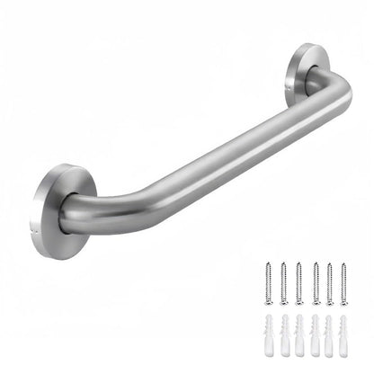Stainless Steel Bathroom Safety Shower Grab Bar, Anti Slip Bathtubs Grab Bars,Toilet Assist Saft Handle Handrail ADA Compliant 500lbs for Handicap Elderly Senior (Brushed, 12 Inches)