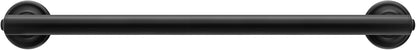 Moen Matte Black 24-Inch Bathroom Safety Grab Bar with Concealed Screws for Elderly Shower Support, R8724BL