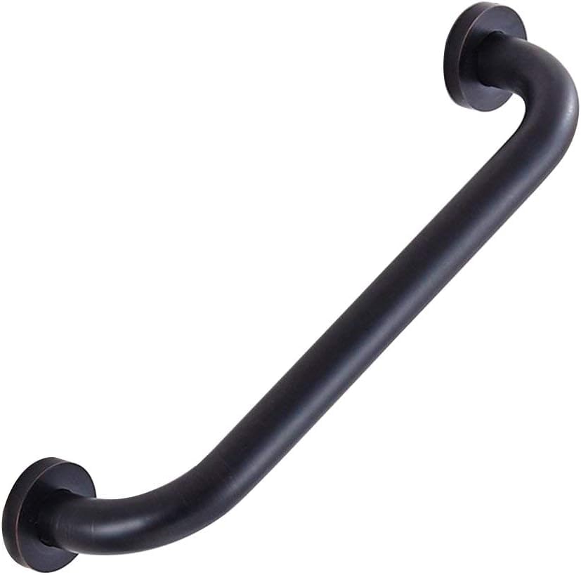 ELLO&ALLO Oil Rubbed Bronze Bathroom Shower Grab Bar, Home Care Bath Hardware (16 Inch)