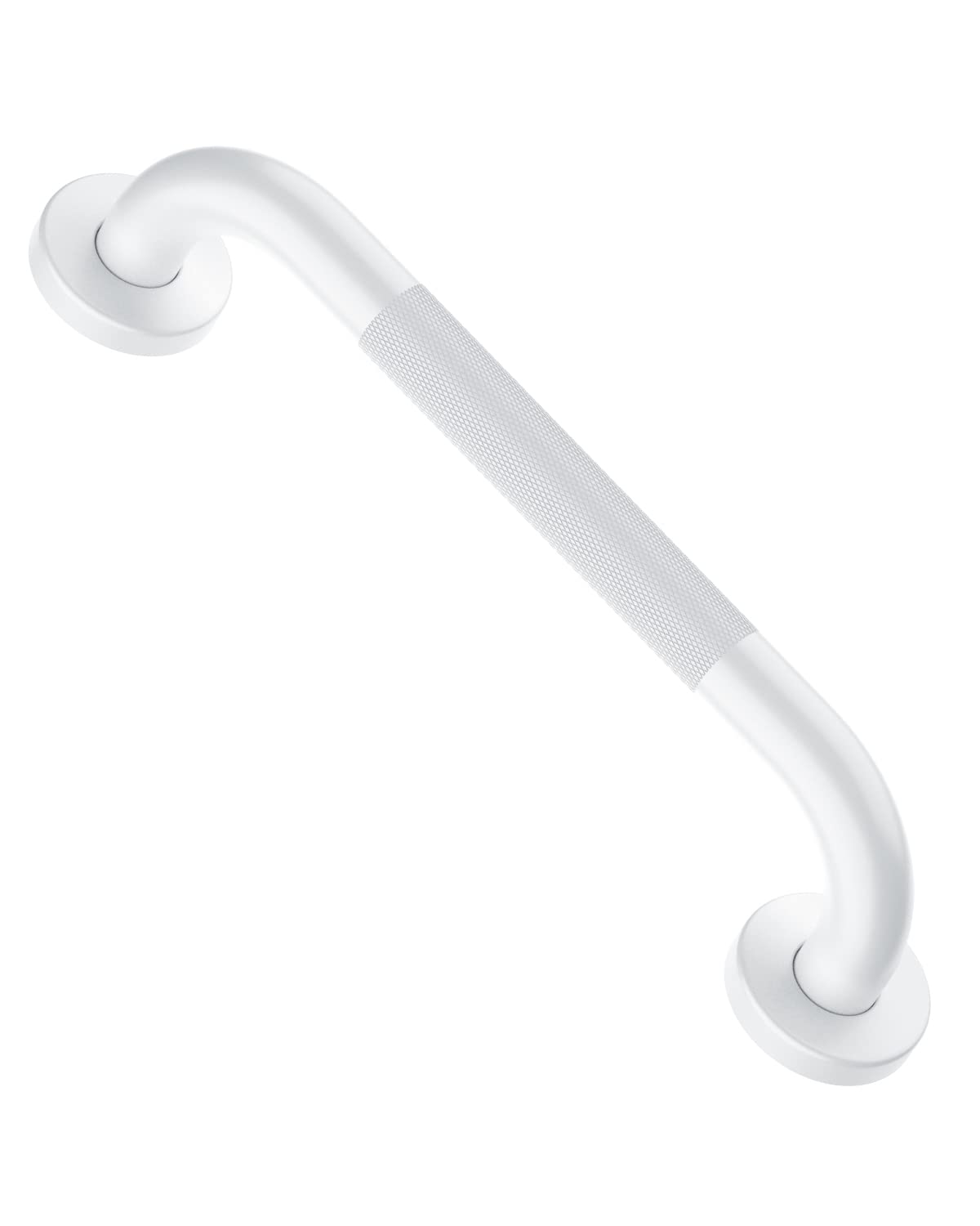 ZUEXT 2 Pack 16 Inch Chrome Anti Slip Shower Grab Bar with Knurled Grip