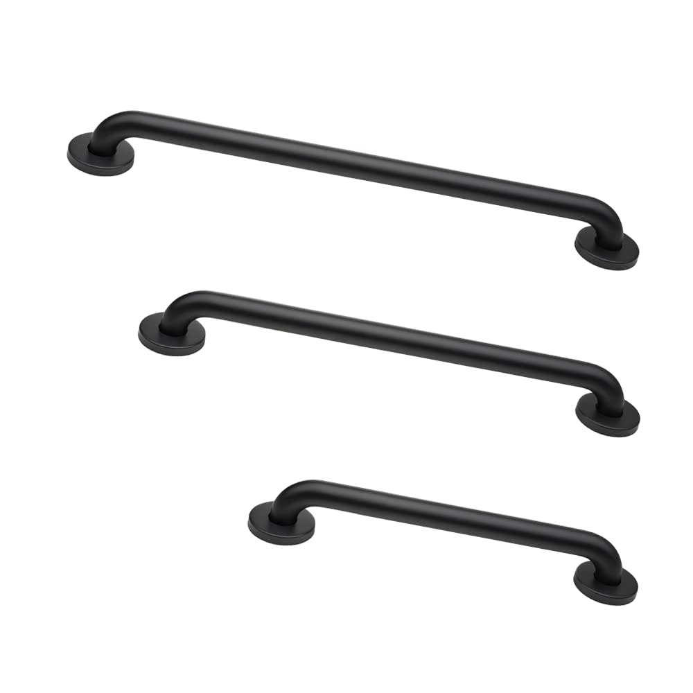 ADA Grab Bar Bundle, Brushed Stainless, Pack of 3, 18/36/42 in