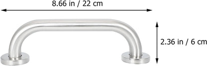Stainless Steel Bathroom Handrail 2pcs Non-Slip Grab Bars Bathtub Safety Rail Thickened Support Handles for Elderly Disabled Toilet and Shower Use