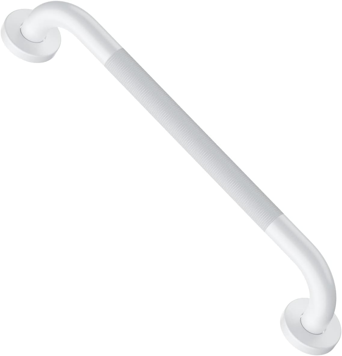 ZUEXT 2 Pack 16 Inch Chrome Anti Slip Shower Grab Bar with Knurled Grip
