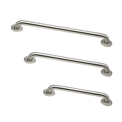 ADA Grab Bar Bundle, Brushed Stainless, Pack of 3, 18/36/42 in