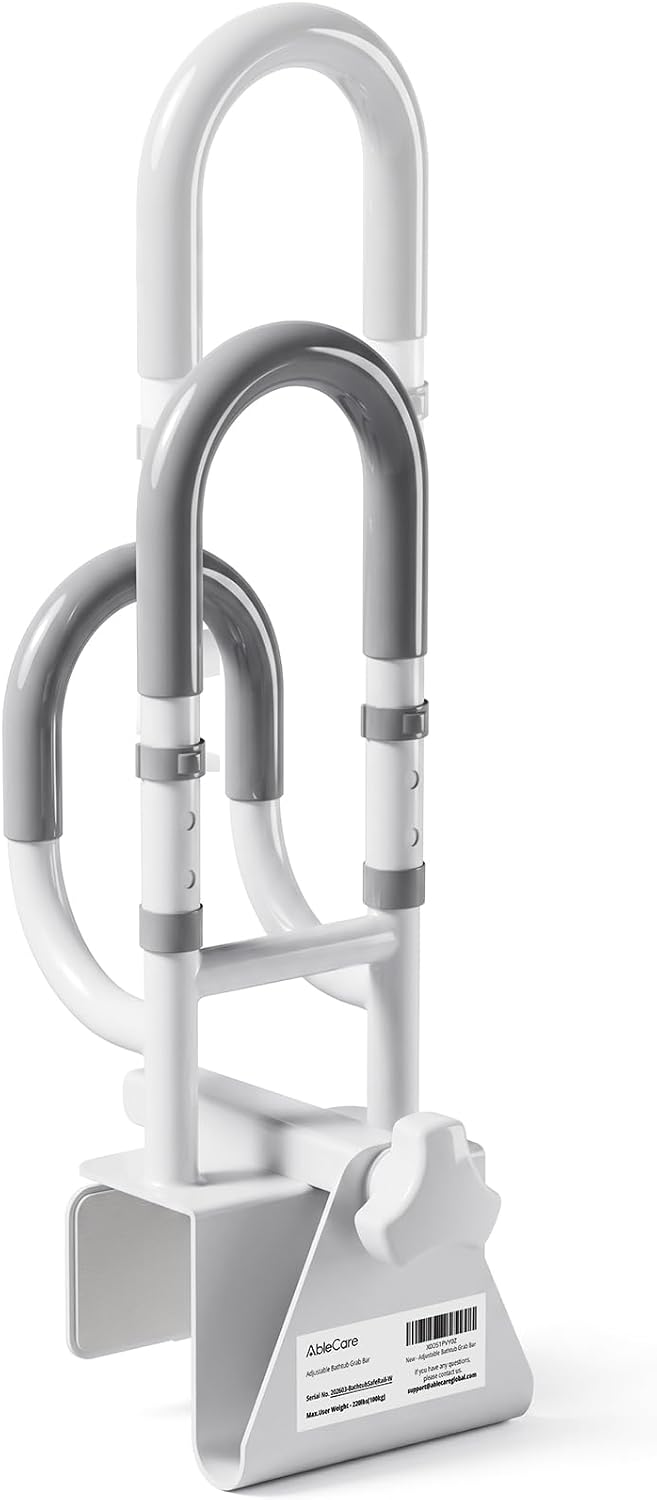 Adjustable Bathtub Safety Rail for Seniors, Safety Bathtub Handles
