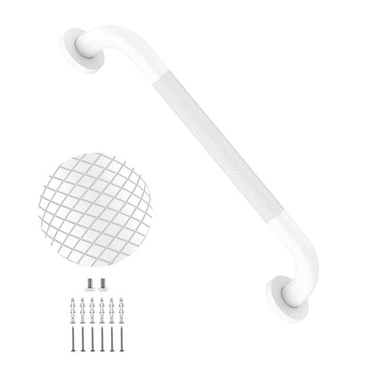 2 Pack 24 Inch Polished Chrome Anti Slip Knurled Shower Grab Bar