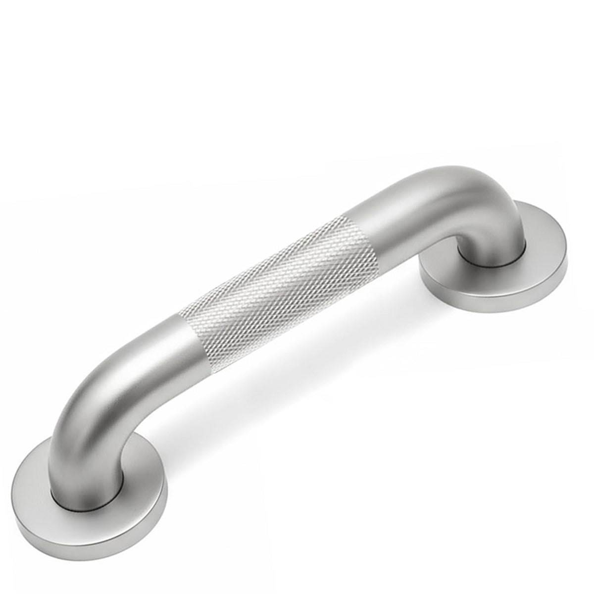 12 Inch Shower Grab Bars for Seniors 1.25'' Brushed Nickel Stainless Steel Grab Bar for Bathroom, Non Slip Knurled Safety Handrail for Bathtub Toilet Wall, Gifts for Elderly and Handicapped
