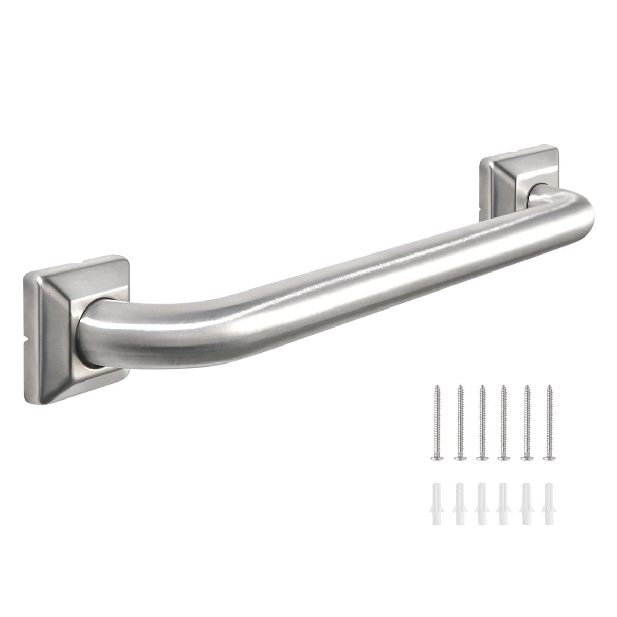Bathroom Grab Bars Stainless Steel Handrail ADA Compliant 500lbs bathtubs and Showers Toilet Handle Safety for Handicap, Elderly, Disabled, Injury (12 inches)