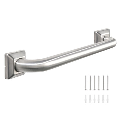 Bathroom Grab Bars Stainless Steel Handrail ADA Compliant 500lbs bathtubs and Showers Toilet Handle Safety for Handicap, Elderly, Disabled, Injury (12 inches)