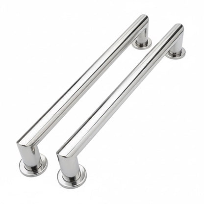 24 Inch Knurled Matte Black Grab Bar for Shower, 2 Pack