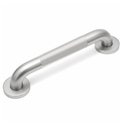 12 Inch Shower Grab Bars for Seniors 1.25'' Brushed Nickel Stainless Steel Grab Bar for Bathroom, Non Slip Knurled Safety Handrail for Bathtub Toilet Wall, Gifts for Elderly and Handicapped
