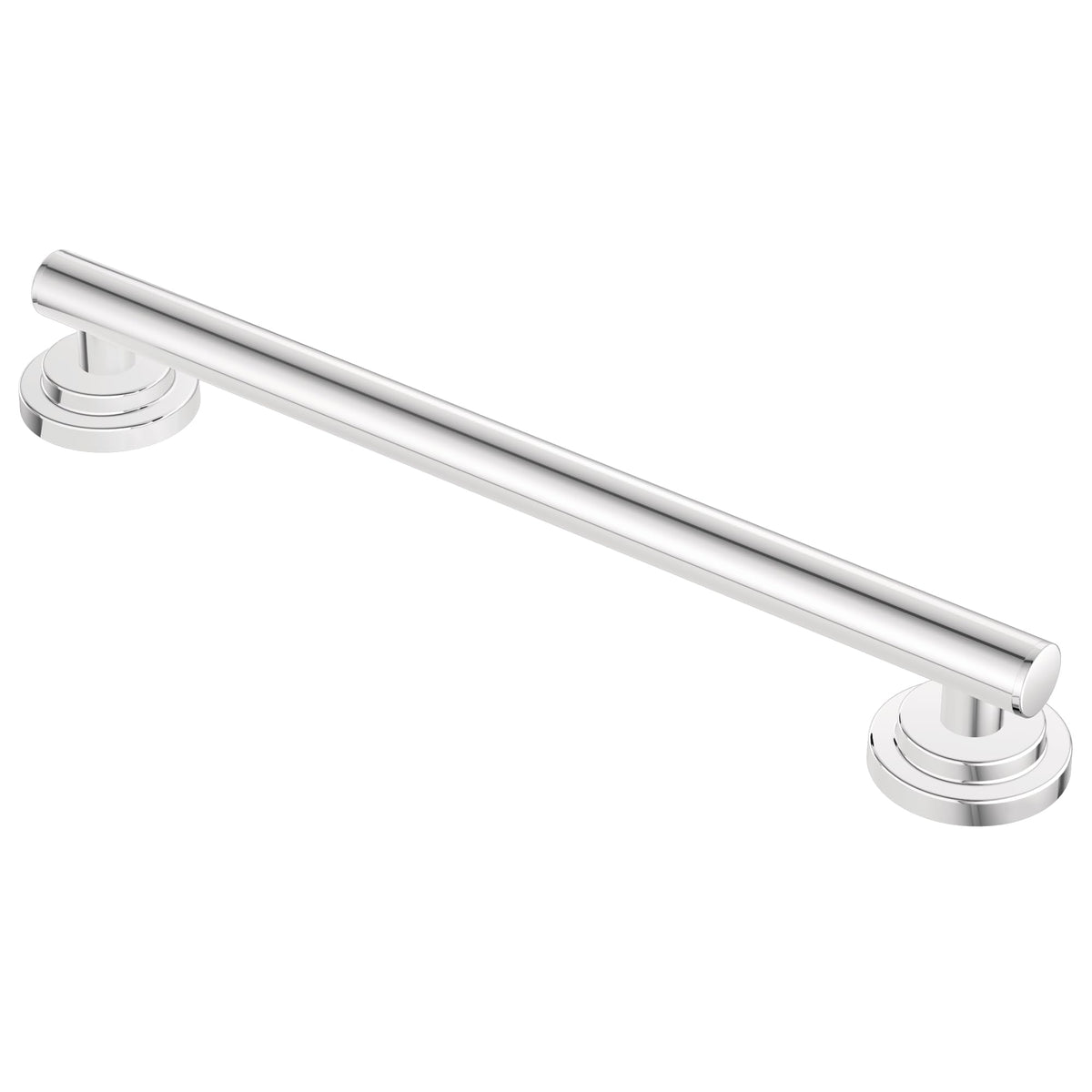 Moen YG0712BN Bathroom Safety 12-Inch Stainless Steel Modern Bathroom Grab Bar, Brushed Nickel