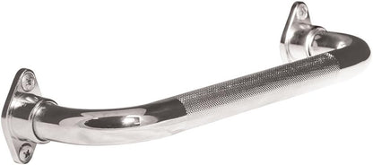 AquaSense Knurled Chrome Grab Bar with Rotating Flange, 24 Inches
