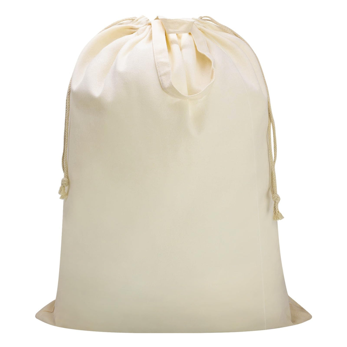 Canvas Laundry Bag 33"Wx 35"H, Extra Large Heavy Duty Hamper Liner,XL Beige