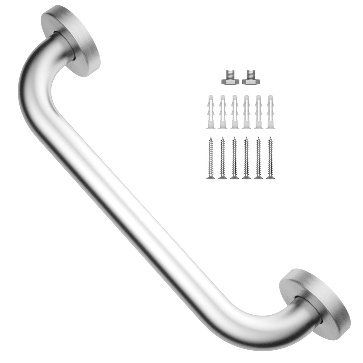 Safety Grab Bar 12 Inch, Wall Mounted Handicap Bars