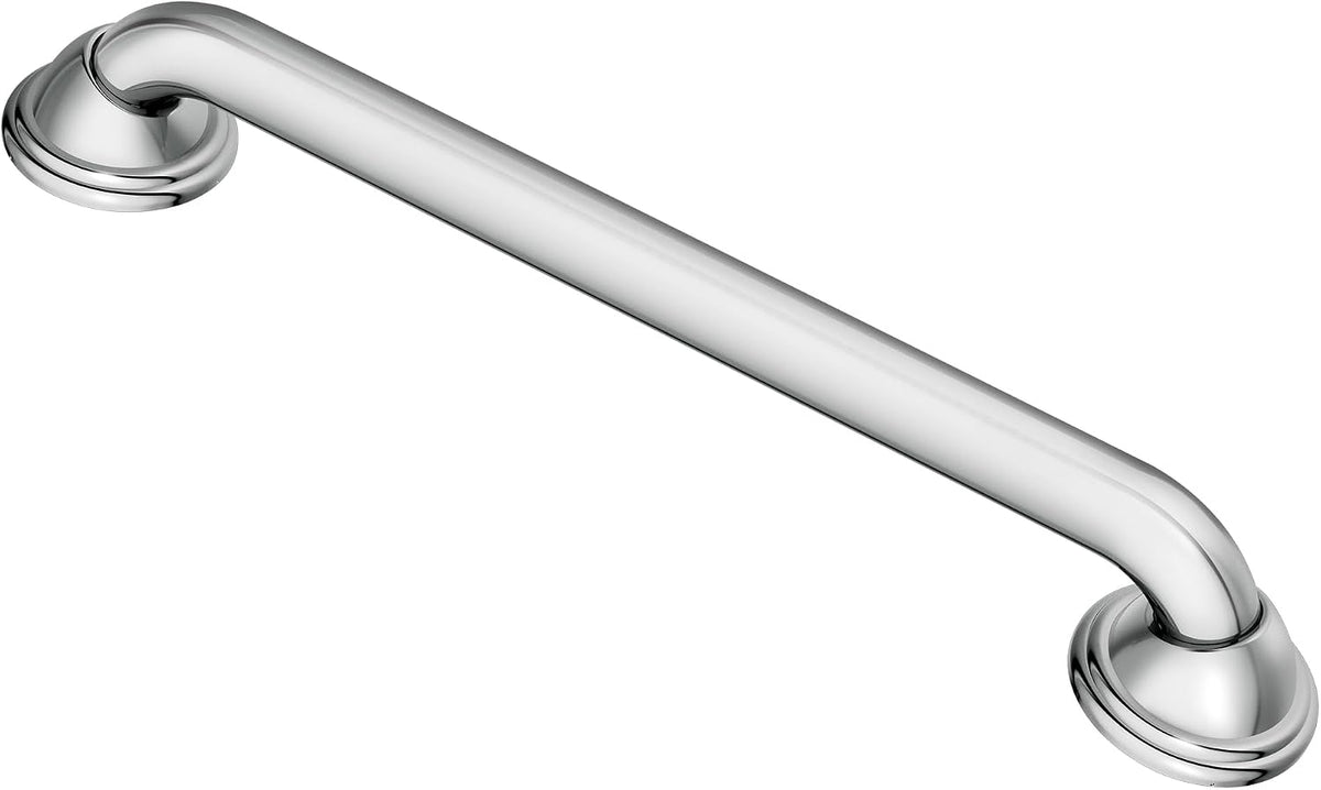 Moen Bathroom Safety 24-Inch Designer Stainless Steel Shower Grab Bar with Concealed Screws, LR8724D2BN