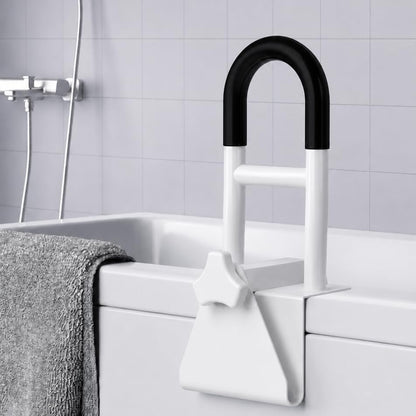 Bathtub Safety Rail, Bathtub Handle Grab Bar with Non-Slip Grip for Seniors, Elderly, Fits 3.1 to 6.7 Inch Tub Walls, Supports 300 lbs