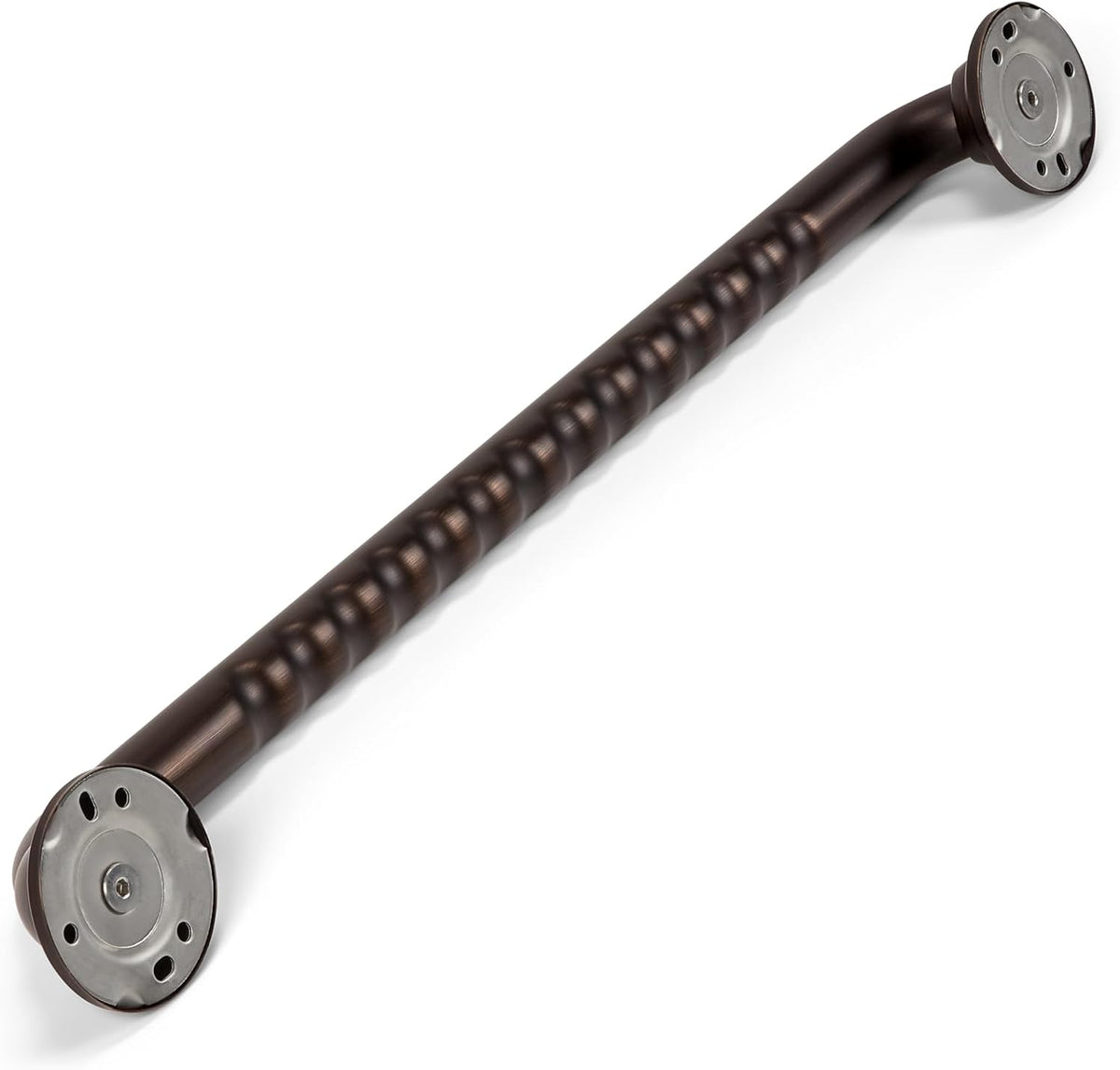 Seachrome 16 inch Finger Grip Grab Bar for Bathroom, Curl Grip, ADA Safety Grip Assist Shower Rail for Elderly and Seniors, Stainless Steel, Oil Rubbed Bronze