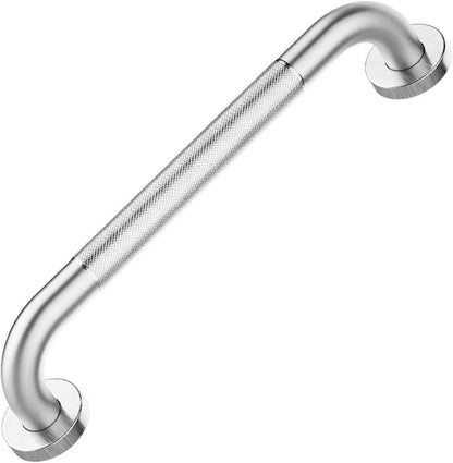 16" Brushed Nickel Bathroom Non-Slip Grab Bar Wall Mounted