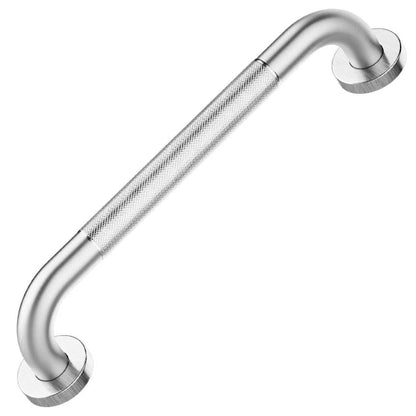16" Brushed Nickel Bathroom Non-Slip Grab Bar Wall Mounted
