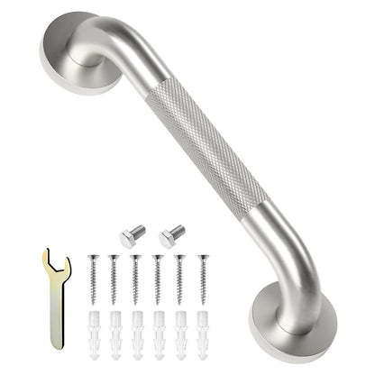 2 Pack 16 Inch Shower Grab Bars for Seniors Anti-Slip Textured Grip