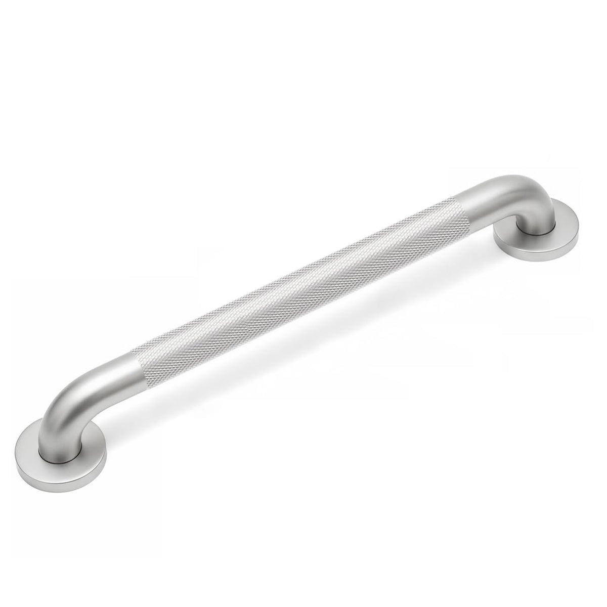 12 Inch Shower Grab Bars for Seniors 1.25'' Brushed Nickel Stainless Steel Grab Bar for Bathroom, Non Slip Knurled Safety Handrail for Bathtub Toilet Wall, Gifts for Elderly and Handicapped