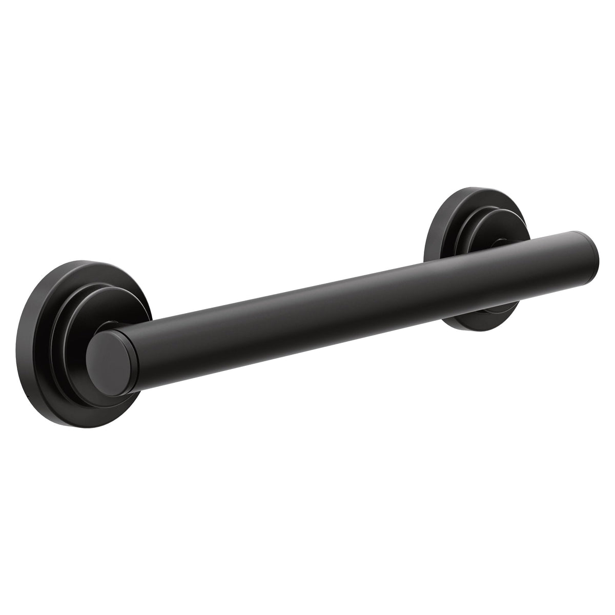Moen YG0712BN Bathroom Safety 12-Inch Stainless Steel Modern Bathroom Grab Bar, Brushed Nickel