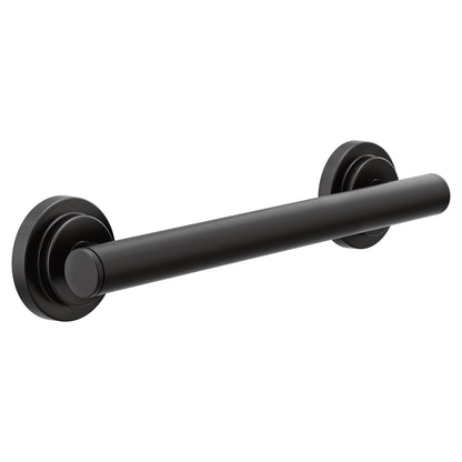 Moen YG0712BN Bathroom Safety 12-Inch Stainless Steel Modern Bathroom Grab Bar, Brushed Nickel