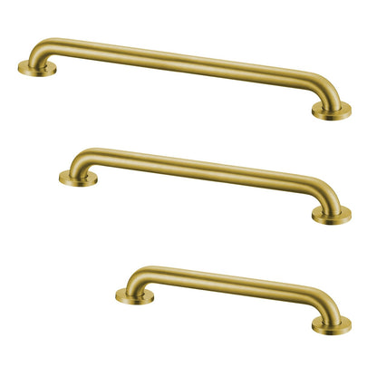 Stardrix Grab Bar Bundle for ADA Compliance, Brushed Stainless Steel Grab Bar Set for Commercial and Residential Restrooms, 1.5" Diameter - 18", 36", 42" - Pack of 3
