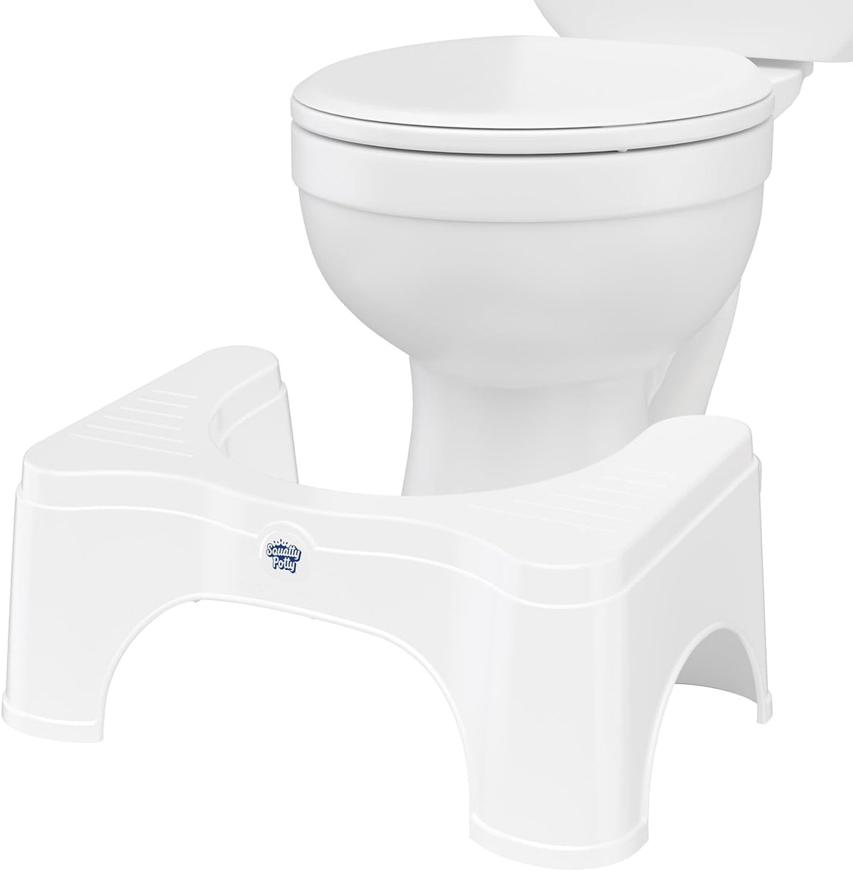 Squatty Potty Original Bathroom Toilet Stool 9 Inches Tall - White