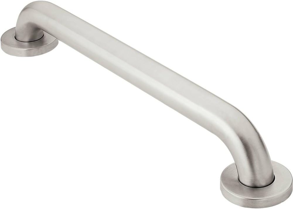 Moen R8916 Bathroom Safety 16-Inch Stainless Steel Bathroom Grab Bar, Peened