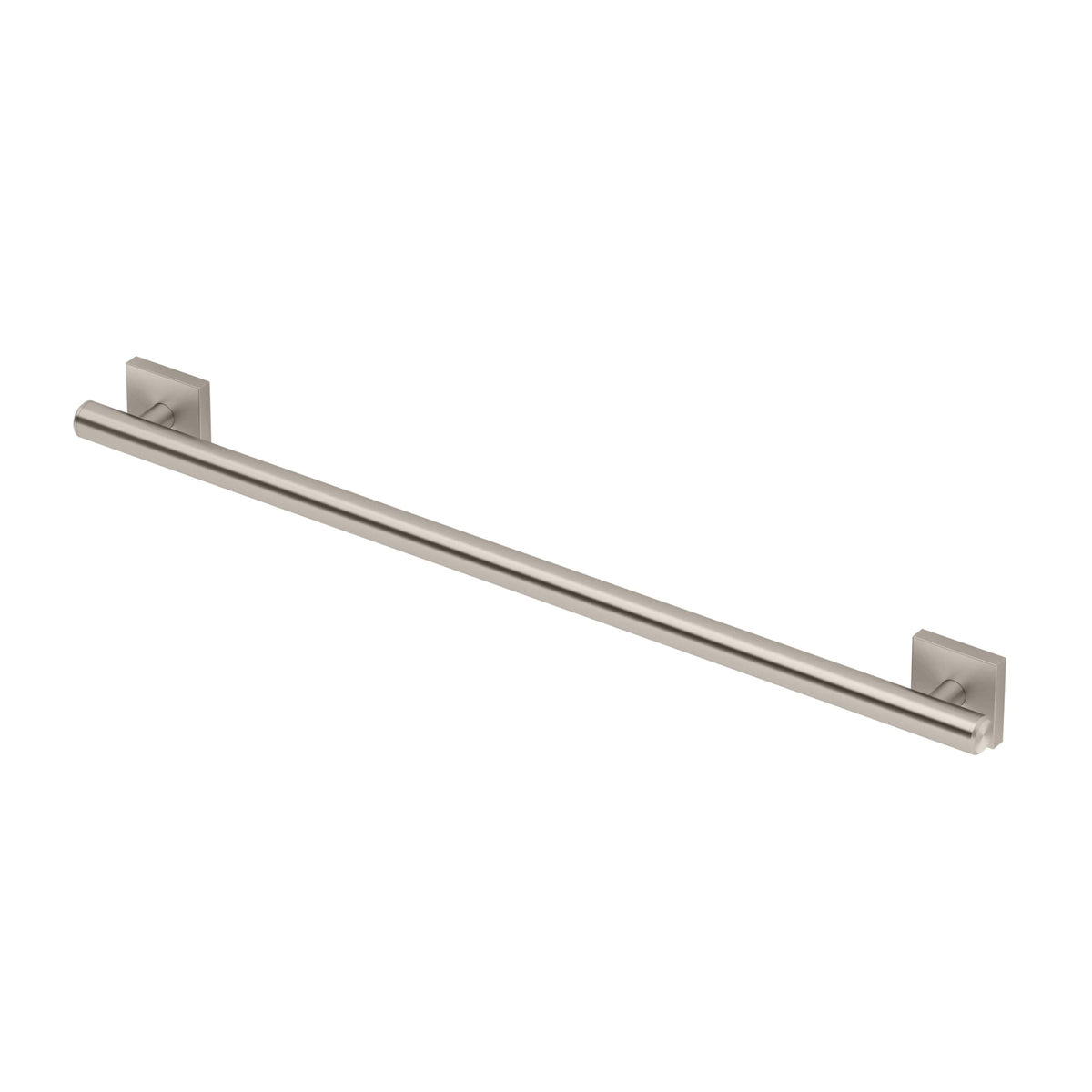 Gatco 950 Elevate Shower Grab Bar, 12 Inch, ADA Compliant, Satin Nickel, Wall Mounted Bathroom Handrail